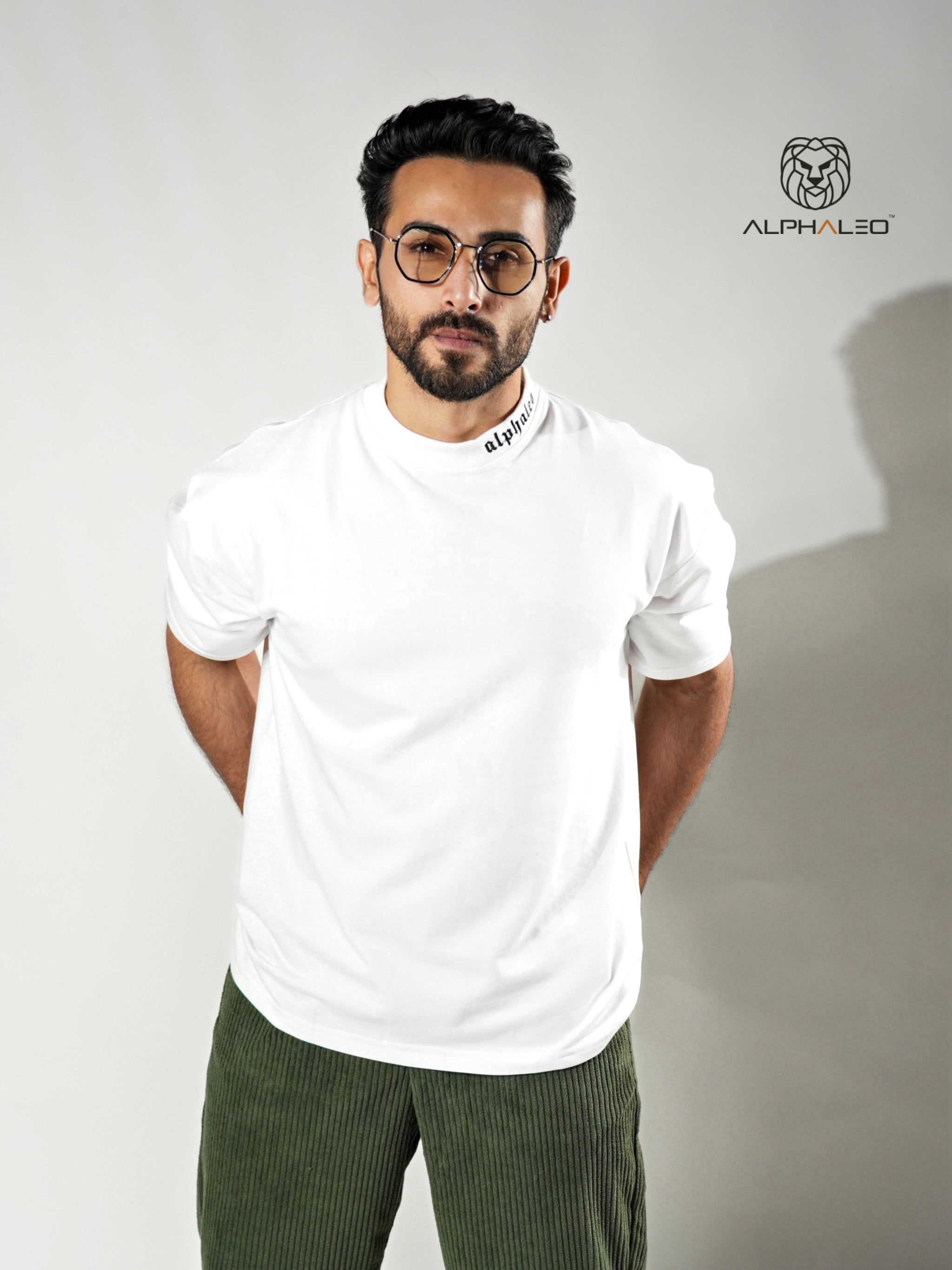 Buy Men's Apollo Oversized Crew Neck White T-Shirt Online – The Alpha Male  India