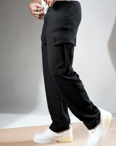 Men Flap Pocket Side Cargo Pants | Korean fashion men, Cargo trousers, Cargo  pants