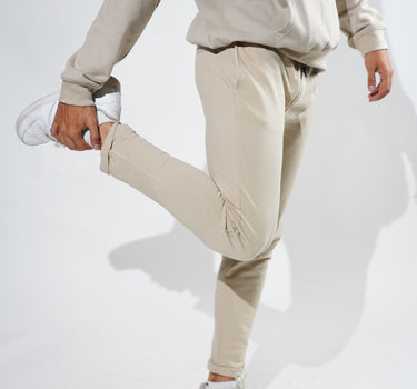 Core Waffle Textured Jogger Pants Beige