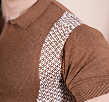 Spaniard 2.0 Zipper Knitted Polo Brown