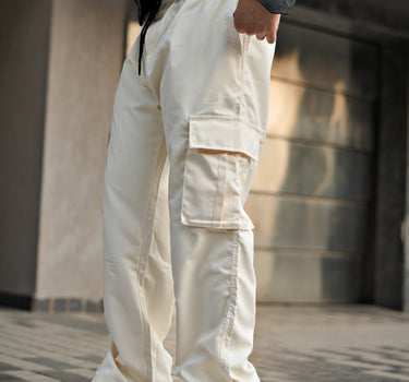 Korean Baggy Streetfit Ice Silk Cargo Joggers