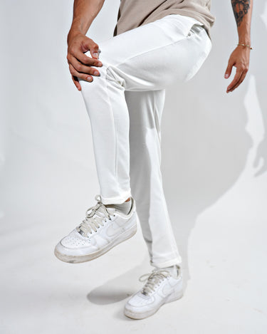 Core Waffle Textured Jogger Crystal White