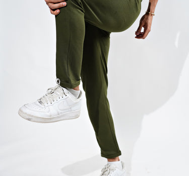 Core Waffle Textured Jogger Olive Green