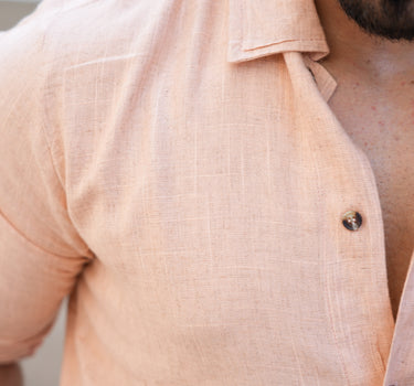 Irish Soft linen Shirt Tangerine