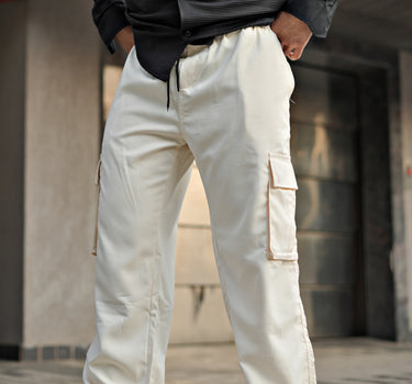 Korean Baggy Streetfit Ice Silk Cargo Joggers