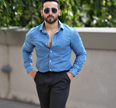 Azure Light weight Denim Shirt