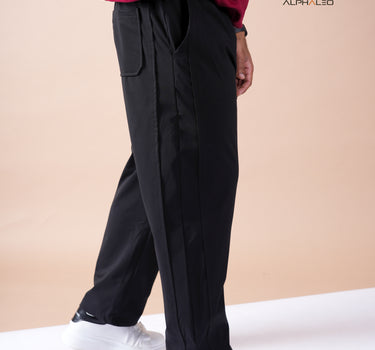 Venice Relaxed Fit Korean Pants Black