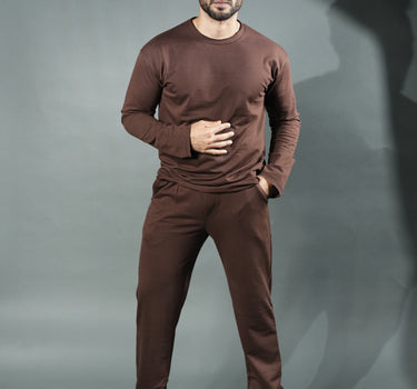 Utility Men's Co-ords set in Dark Brown