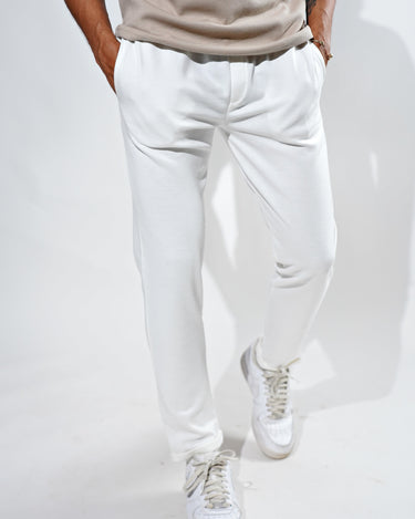 Core Waffle Textured Jogger Crystal White