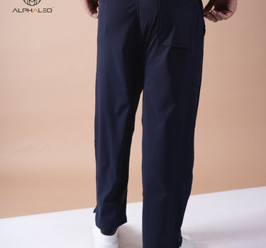 Venice Relaxed Fit Korean Pants Navy Blue