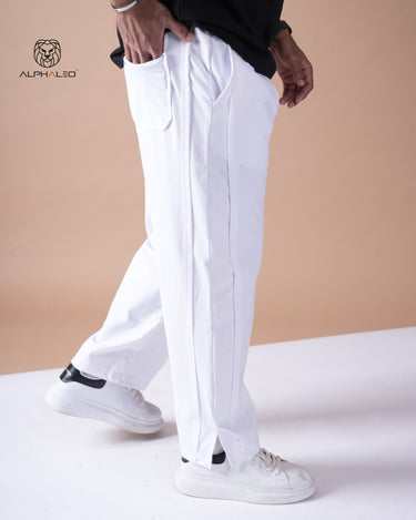 Venice Relaxed Fit Korean Pants White