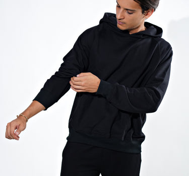 Alpha Rebel Dropshoulder Hoodie Black