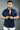 Signature Half Sleeves Stretch Shirt Navy Blue