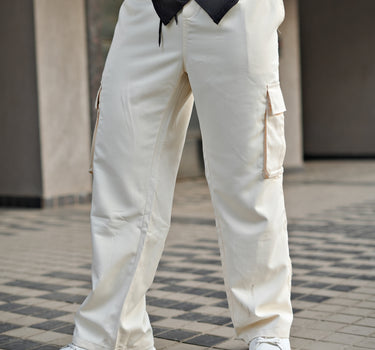 Korean Baggy Streetfit Ice Silk Cargo Joggers