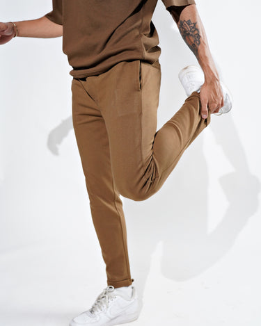 Core Waffle Textured Jogger Brown