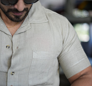 Irish Soft linen half sleeve Shirt