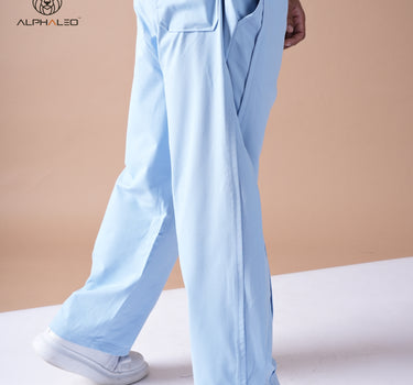 Venice Relaxed Fit Korean Pant Sky Blue