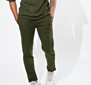 Core Waffle Textured Jogger Olive Green