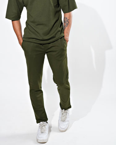 Waffle Joggers - Olive Green