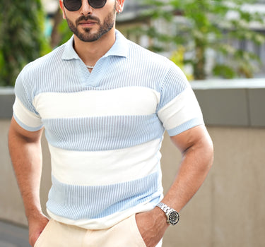 Baller Knitted Textured Polo