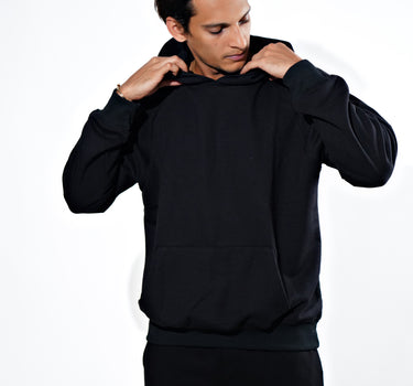 Alpha Rebel Dropshoulder Hoodie Black