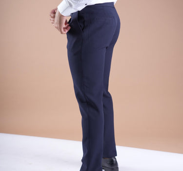 Napoleon pleated Dress Pants Navy Blue