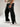 BLACK KOREAN STREET FIT ICE SILK VISCOSE JOGGER PANTS