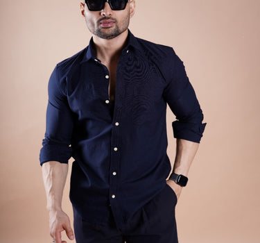 Oxford Basic Shirt Navy Blue