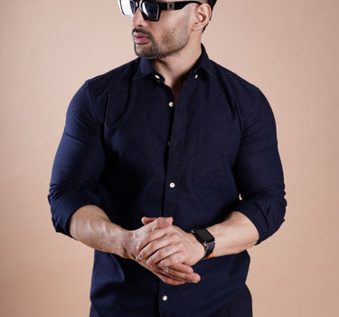 Oxford Basic Shirt Navy Blue