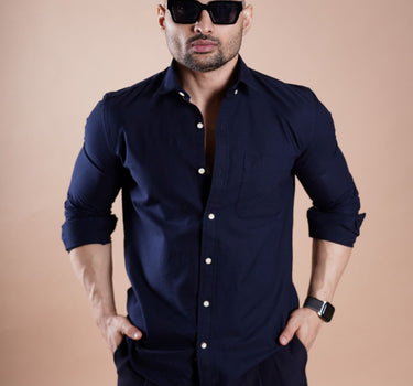 Oxford Basic Shirt Navy Blue