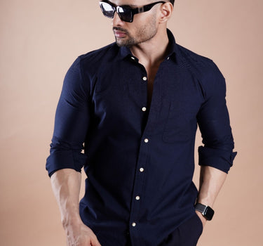 Oxford Basic Shirt Navy Blue