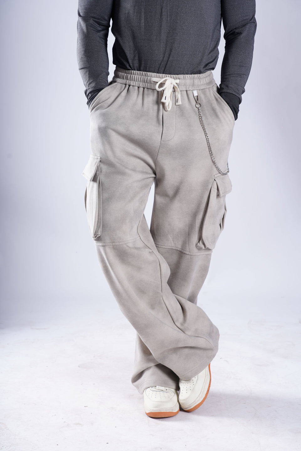 Link 400 Cargo Pants – (400 GSM flex + chain link) – HOUSE OF ALPHA