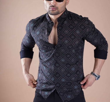 MOROCCAN LUXE PRINTED SHIRT